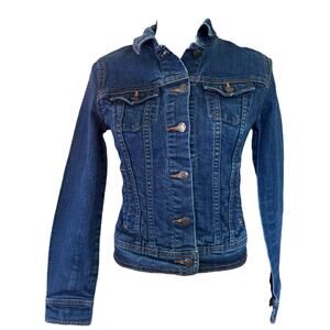 Old Navy Womens Blue Denim Jean Jacket Size X-Small
